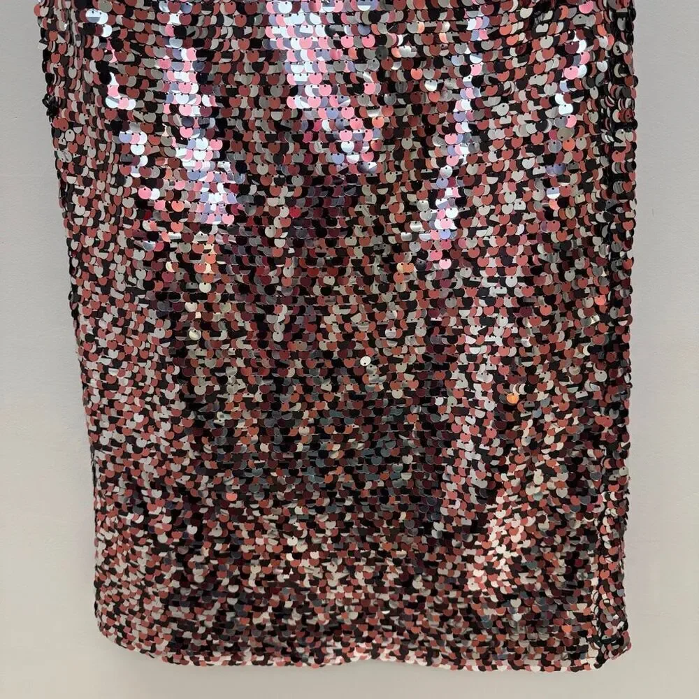 McQ Alexander McQueen Sequin Slit Maxi Tube Skirt ❤️